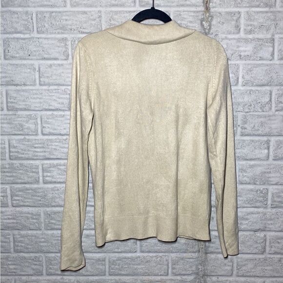 💙BHS Cream Button-up cardigan Women's Size 10 - Picture 5 of 10